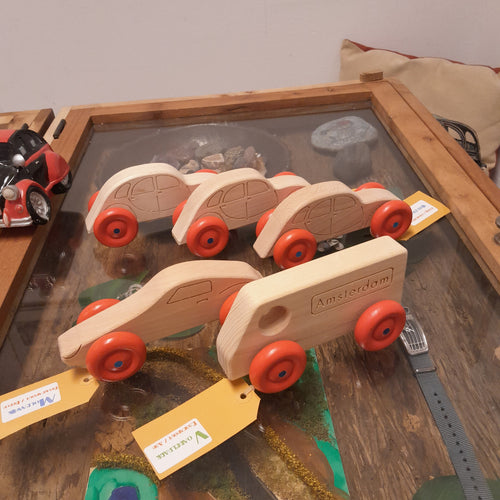 Wooden toy car