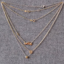 Load image into Gallery viewer, Ancre link chain on both the car necklace and on my pendants in gold and silver