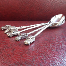 Load image into Gallery viewer, Silver car spoons classiccars sterling jewel