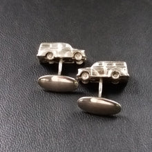 Load image into Gallery viewer, Morris minor traveller cufflinks in sterling silver