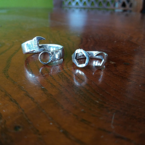 Two wide versions of the wrench ring