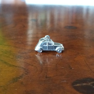solid silver Z-scale 2cv Citroën charm jewel