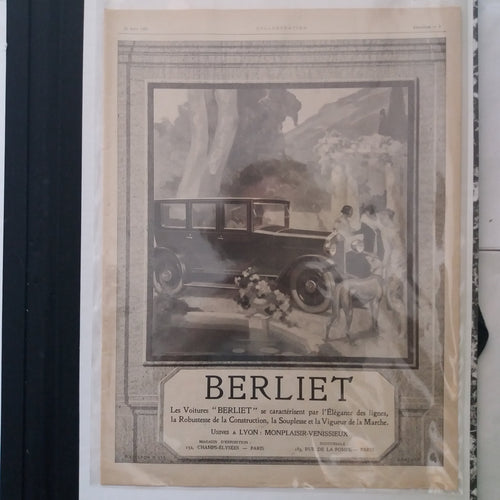 Berliet art deco advertisement poster