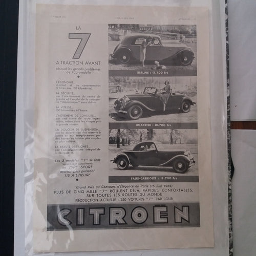 Citroen traction avant 7 poster