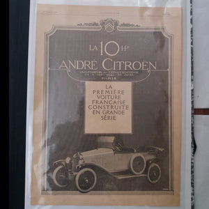 Citroen 1919 advertisement antique poster