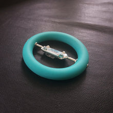 Load image into Gallery viewer, Silver Citroen DS in baby teething ring with room for engraving