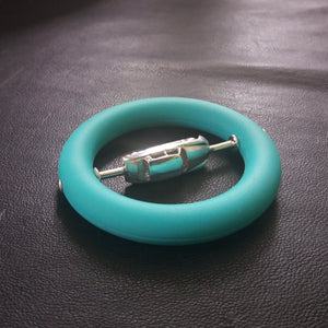 Silver Citroen DS in baby teething ring