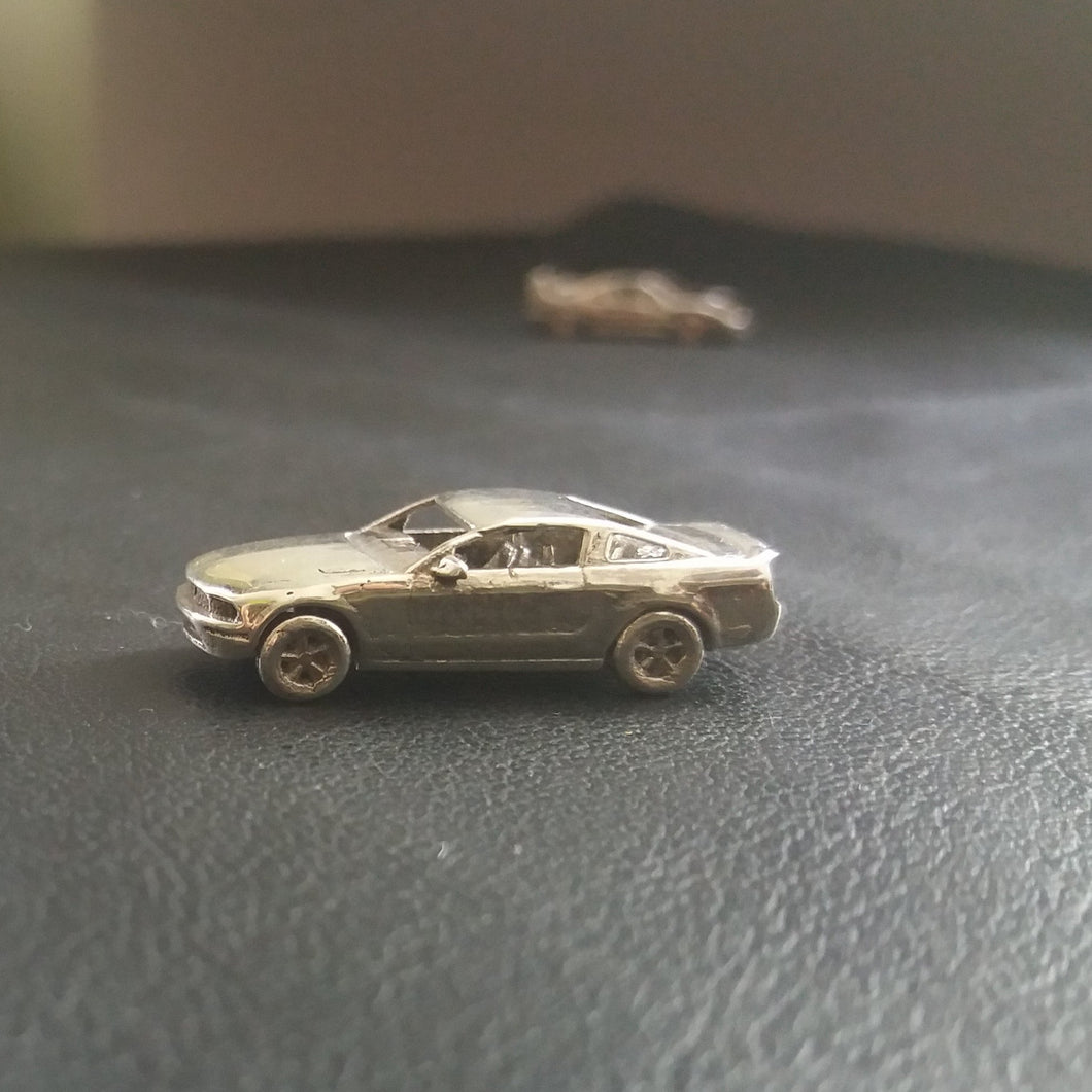 Ford Mustang mk5 in sterling silver 1:160