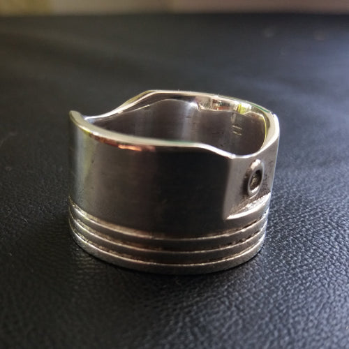 Silver piston ring