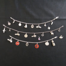 Load image into Gallery viewer, Charm bracelets in 3 lengths and charms