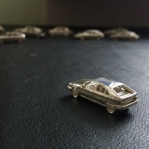 Citroen BX miniature 1:160 silver car jewellery