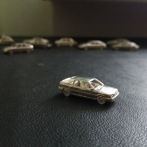 Citroen BX miniature 1:160 silver automotive jewel