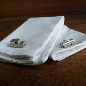 Sterling silver 1:160 landrover can be made into cufflinks