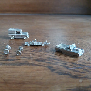 Sterling silver 1:160 landrover in various options