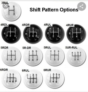 Gear shift pattern earrings