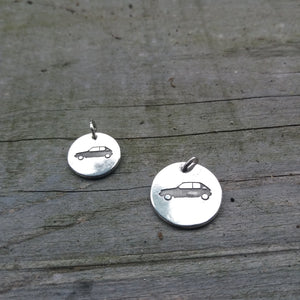 Car silhouette pendant