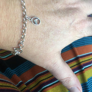 Charm bracelet with logo ancien charm