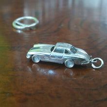Load image into Gallery viewer, Silver miniature Mercedes 300 SL 1:160