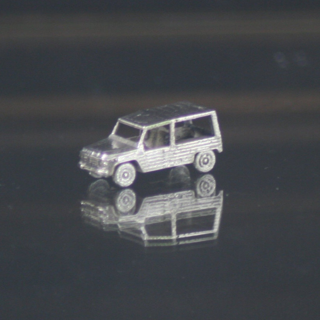Silver Citroen Mehari miniature