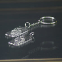 Load image into Gallery viewer, pewter Tiretrack keychains