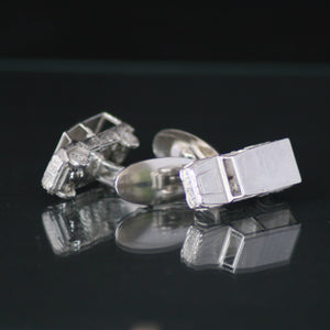 Silver Citroen Mehari cufflinks